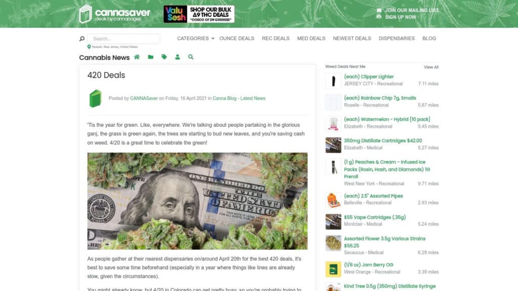 CannaSaver (Cannapages 420 Deals)