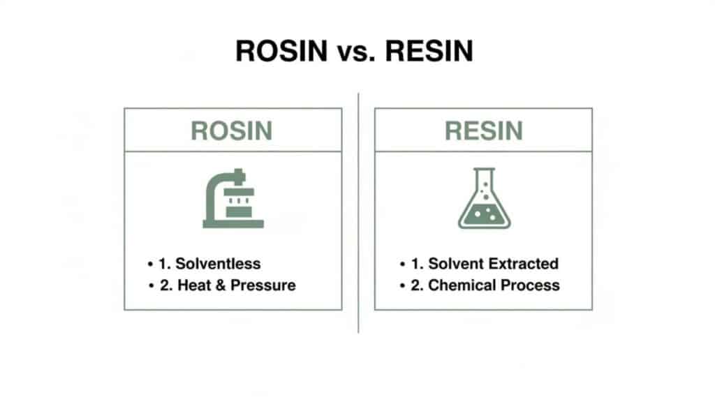 differences between rosin and resin